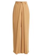 Mm6 By Maison Margiela Pleated Wide-leg Trousers