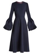 Roksanda Aylin Bell-cuff Stretch-crepe Dress