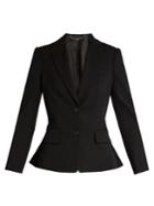 Alexander Mcqueen Single-breasted Wool Jacket