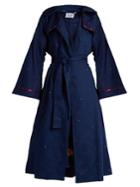 Thierry Colson Embroidered Matelass Trench Coat