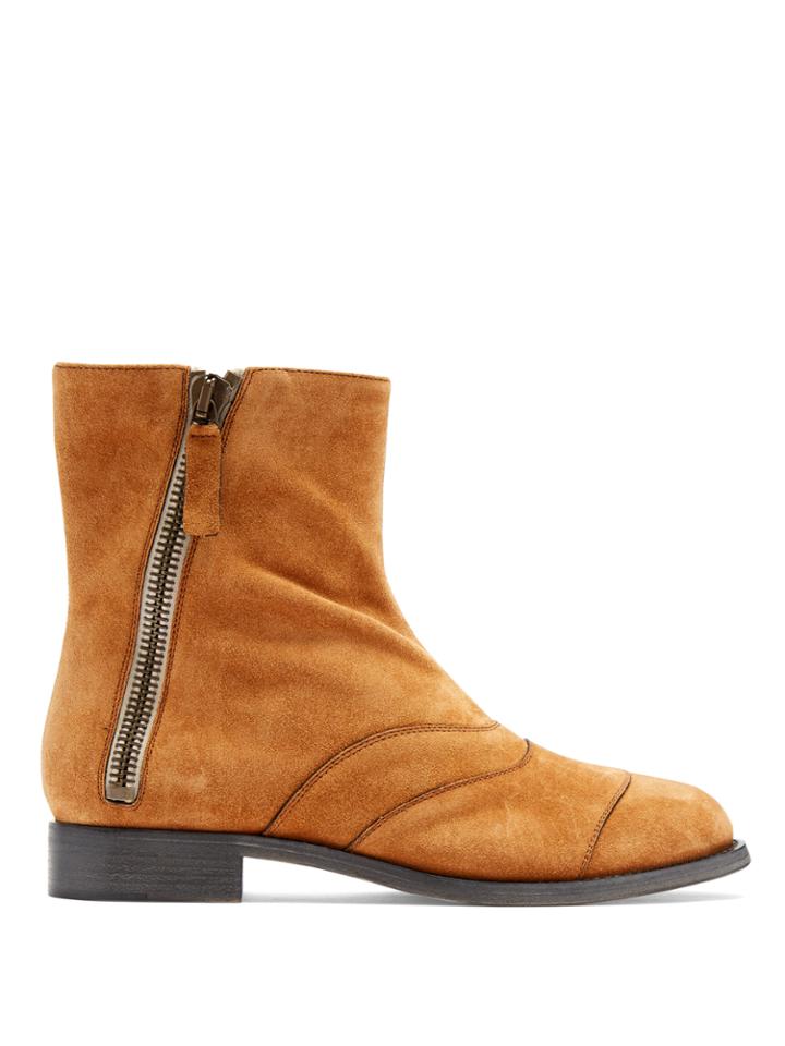 Chloé Lexie Suede Ankle Boots