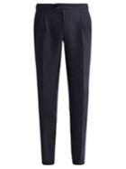 Thom Sweeney Tapered-leg Linen Trousers