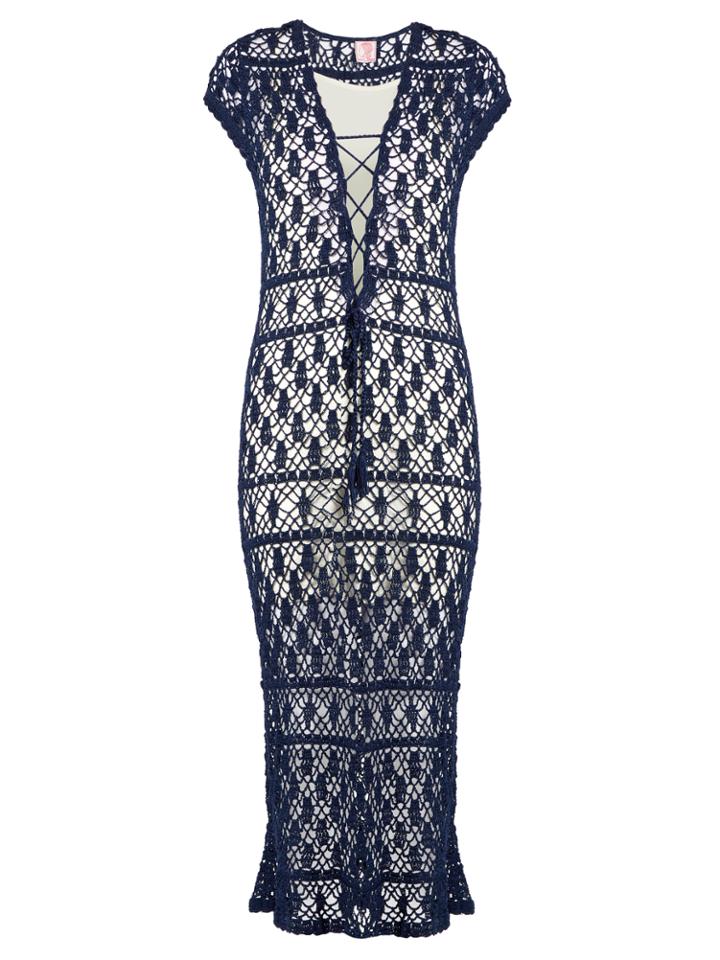 Anna Kosturova Aerin Crochet Maxi Dress