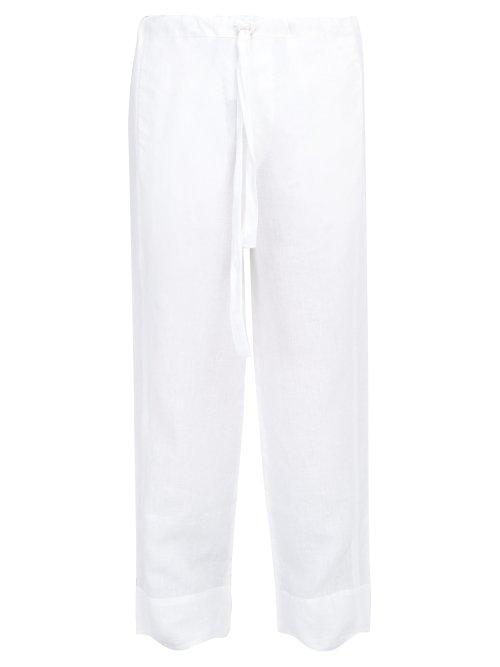 Matchesfashion.com Hecho - Linen Trousers - Mens - White