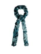 Matchesfashion.com Missoni - Skinny Fine Knit Bi Colour Scarf - Womens - Blue