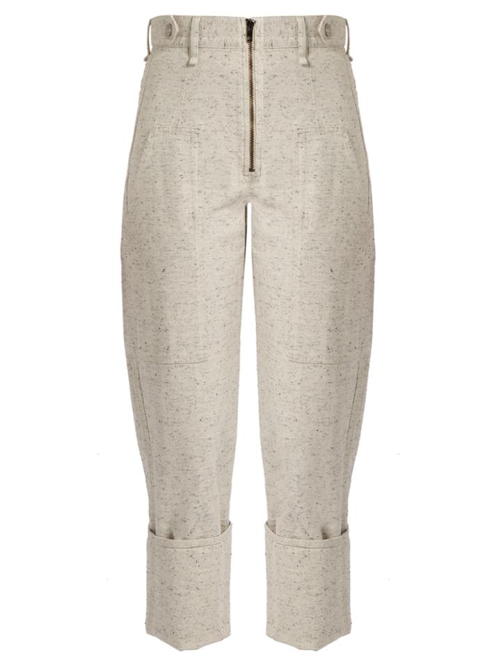 Isabel Marant Eugenie High-rise Peg-leg Denim Trousers