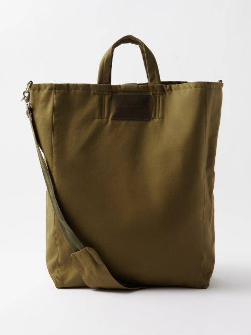 Our Legacy - Waxed-cotton Tote Bag - Mens - Green
