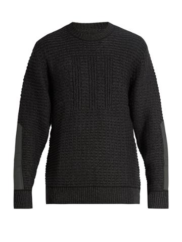 Adidas By Day One Crew-neck Ribbed-knit Wool-blend Sweater
