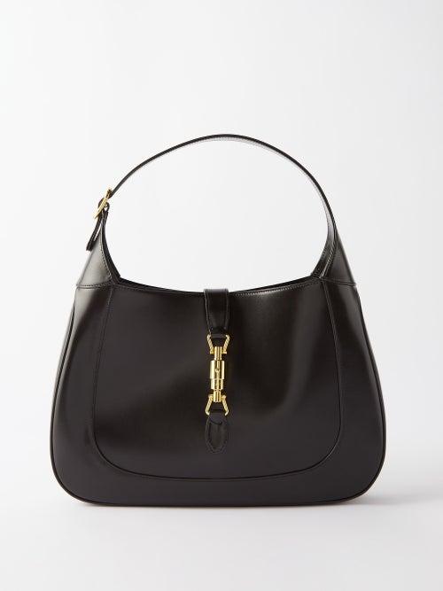 Gucci - Jackie 1961 Leather Cross-body Bag - Mens - Black Beige