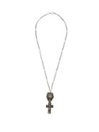 Matchesfashion.com Gucci - Lion And Cross Pendant Necklace - Mens - Silver