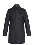 Herno Padded-lining Wool-blend Tweed Coat
