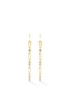 Matchesfashion.com Jade Trau - Pia Diamond & 18kt Gold Drop Earrings - Womens - Yellow Gold