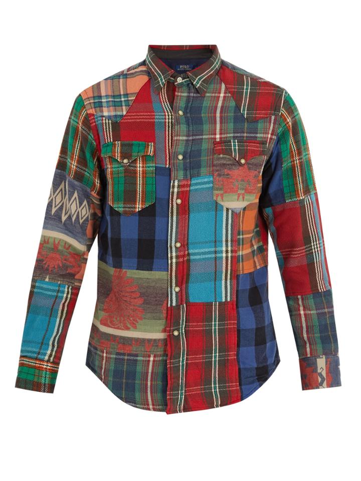 Polo Ralph Lauren Western-panel Plaid Cotton Shirt