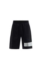 Matchesfashion.com Givenchy - 3d Logo-tape Cotton-jersey Shorts - Mens - Black