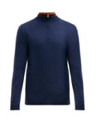 Matchesfashion.com Paul Smith - Artist Striped Collar Half Zip Sweater - Mens - Blue