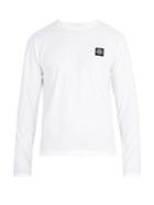 Stone Island Logo-patch Long-sleeved Cotton T-shirt