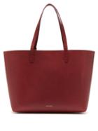 Matchesfashion.com Mansur Gavriel - Large Leather Tote Bag - Womens - Burgundy