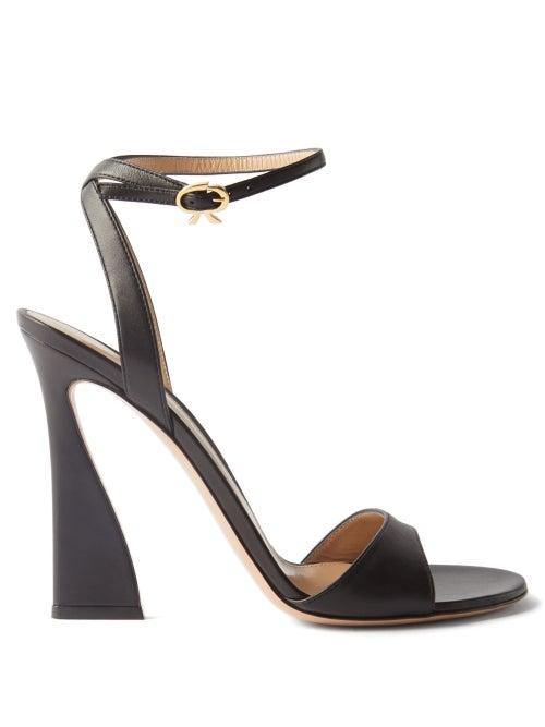 Gianvito Rossi - Aura 105 Leather Sandals - Womens - Black