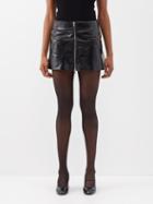 Khaite - Keene Crinkled Patent-leather Mini Skirt - Womens - Multi
