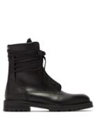 Matchesfashion.com Amiri - Leather Combat Boots - Mens - Black