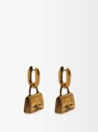 Balenciaga - Hourglass Hoop Earrings - Womens - Gold