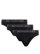 Polo Ralph Lauren - Pack Of Three Logo-jacquard Briefs - Mens - Black