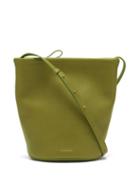 Matchesfashion.com Mansur Gavriel - Zip Bucket Medium Leather Shoulder Bag - Womens - Green