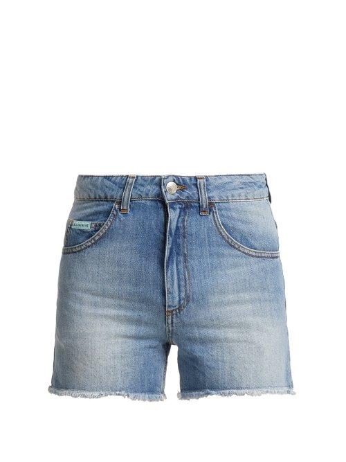 Matchesfashion.com Alexachung - High Rise Denim Shorts - Womens - Denim