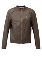 Matchesfashion.com Belstaff - Kelland Waxed-cotton Caf Racer Jacket - Mens - Khaki