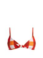 Mara Hoffman Carla Dejeuer-print Knot-front Bikini Top