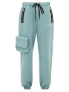 Matchesfashion.com Natasha Zinko - Cargo Pocket Cotton Blend Jersey Track Pants - Womens - Light Green