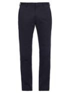 Paul Smith Slim-fit Cotton And Linen-blend Trousers