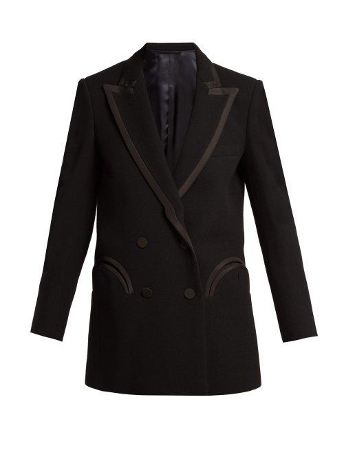 Matchesfashion.com Blaz Milano - Resolute Double Breasted Wool Blazer - Womens - Black