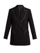 Matchesfashion.com Blaz Milano - Resolute Double Breasted Wool Blazer - Womens - Black