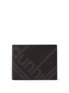 Matchesfashion.com Dunhill - Logo Print Textured Leather Bi Fold Wallet - Mens - Black