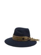 Matchesfashion.com Maison Michel - Virginia Rabbit Felt Fedora Hat - Womens - Blue