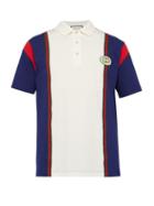 Matchesfashion.com Gucci - Logo Patch Cotton Polo Shirt - Mens - White Multi