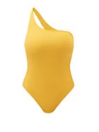 Matchesfashion.com Jade Swim - Evolve One-shoulder Swimsuit - Womens - Yellow