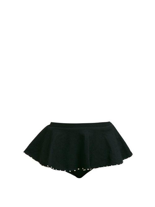 Matchesfashion.com Marysia - French Gramercy Peplum Bikini Briefs - Womens - Black