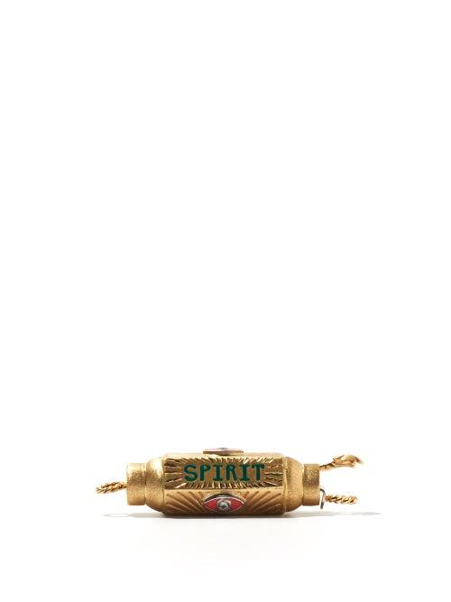 Matchesfashion.com Marie Lichtenberg - Heart, Spirit & Soul Evil Eye 14kt Gold Charm - Womens - Yellow Gold