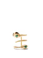 Ladies Fine Jewellery Yvonne Lon - Serpent Diamond, Malachite & 9kt Gold Earrings - Womens - Green Gold