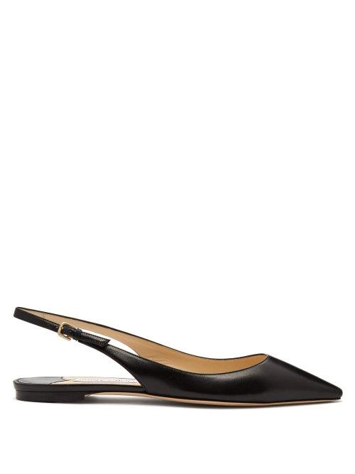 Matchesfashion.com Jimmy Choo - Erin Slingback Leather Pumps - Womens - Black