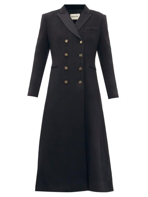 Matchesfashion.com Khaite - Marge Double-breasted Recycled-cashmere Coat - Womens - Black