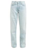 Matchesfashion.com Re/done Originals - Low Slung Stone Washed Denim Jeans - Womens - Light Denim