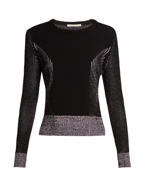 Marco De Vincenzo Long-sleeved Ribbed-knit Sweater