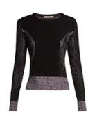 Marco De Vincenzo Long-sleeved Ribbed-knit Sweater