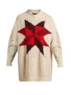 Matchesfashion.com Isabel Marant - Hanoi Intarsia Knit Jumper - Womens - Ivory Multi