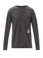 Matchesfashion.com And Wander - Logo-print Technical-jersey Long-sleeved T-shirt - Mens - Black