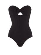 Matchesfashion.com Lisa Marie Fernandez - Poppy Bandeau Swimsuit - Womens - Black