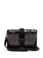 Prada Elektra Studded Leather Cross-body Bag
